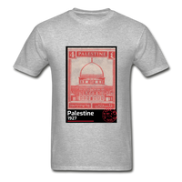 Palestine Stamp Unisex T-shirt - heather gray